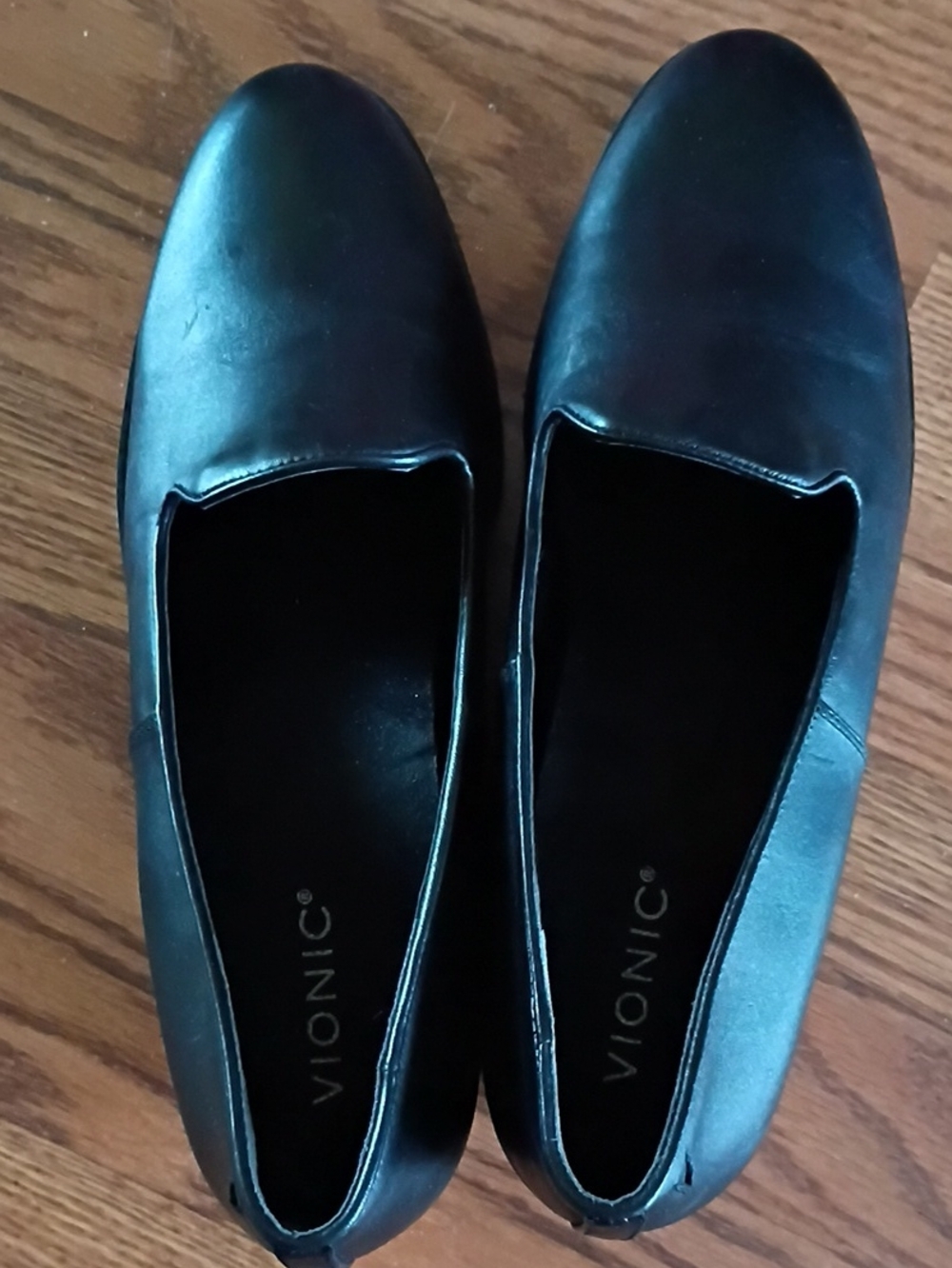 Vionic Women's Willa Wedge Heel Slip On Loafer, Arch Support, Black, 11M